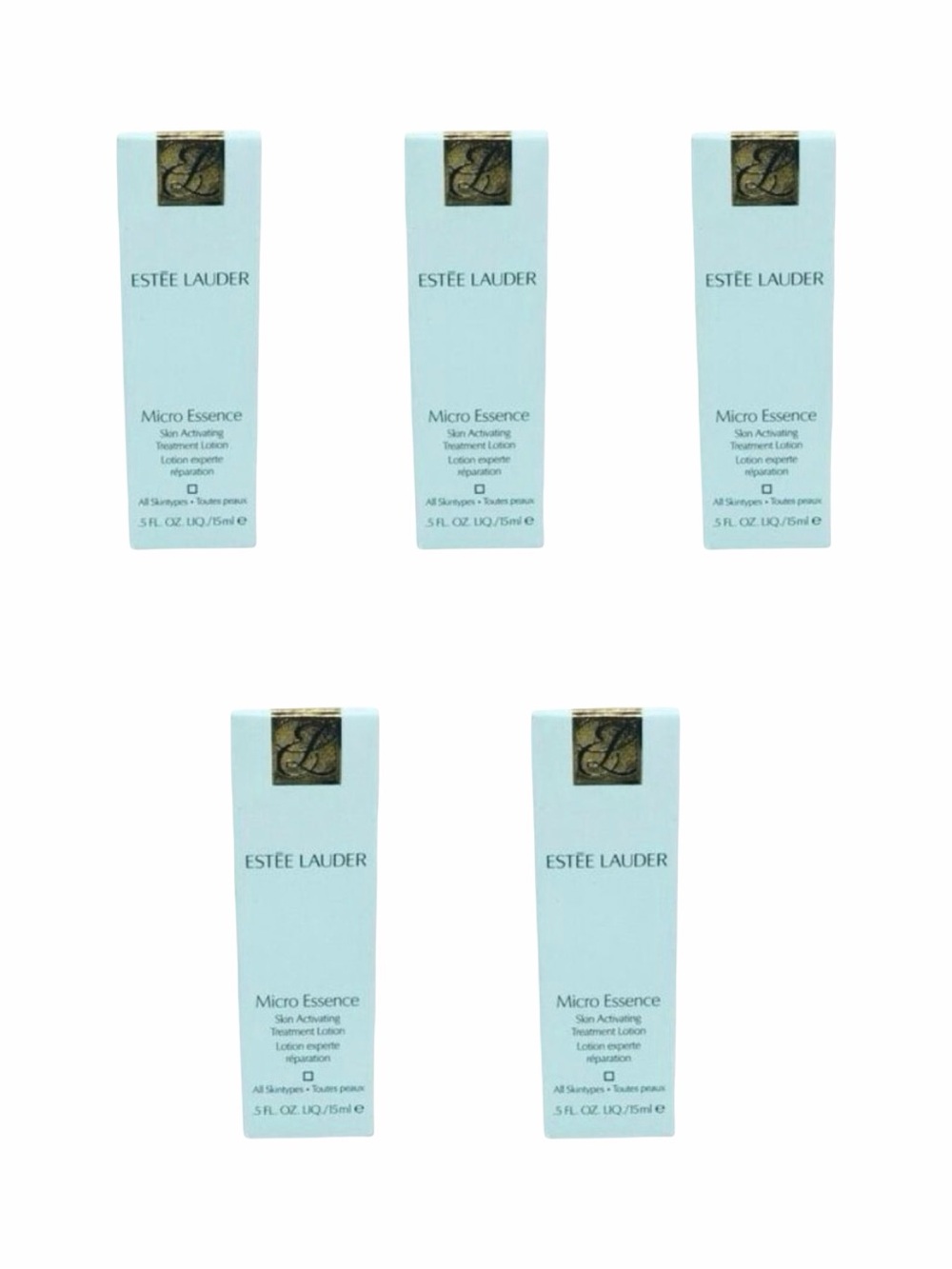 Estée Lauder Micro Essence Skin Activating Treatment Lotion - 0.5 fl oz x 5 - Picture 1 of 5